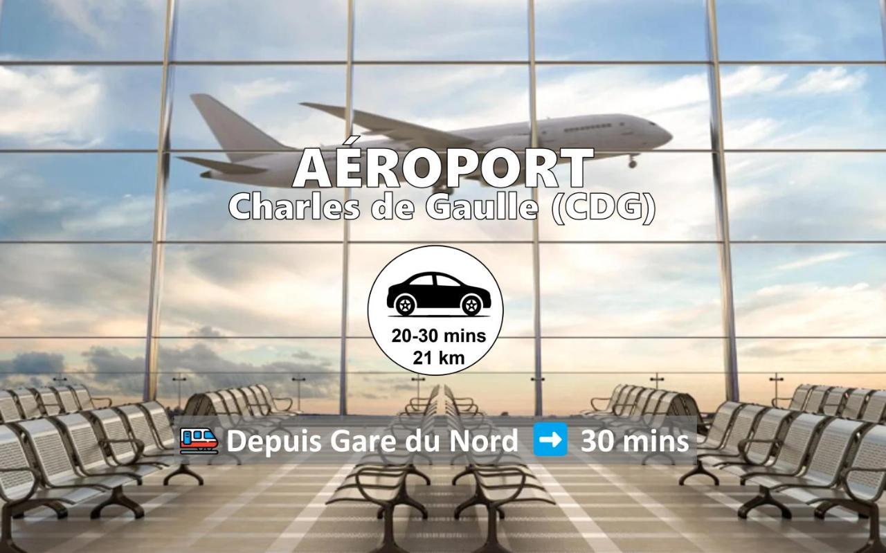Room & Parking In Shared Appartment With Proprietor L 25 Mins From Paris Gare Du Nord, Cdg Airport & Stade De France Montmagny Eksteriør bilde